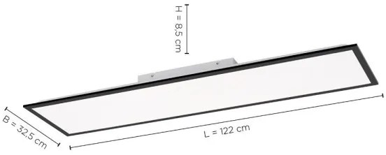 Leuchten Direkt 14757-18- LED Dimmelhető felületre szerelhető panel FLAT LED/36W/230V + távirányító