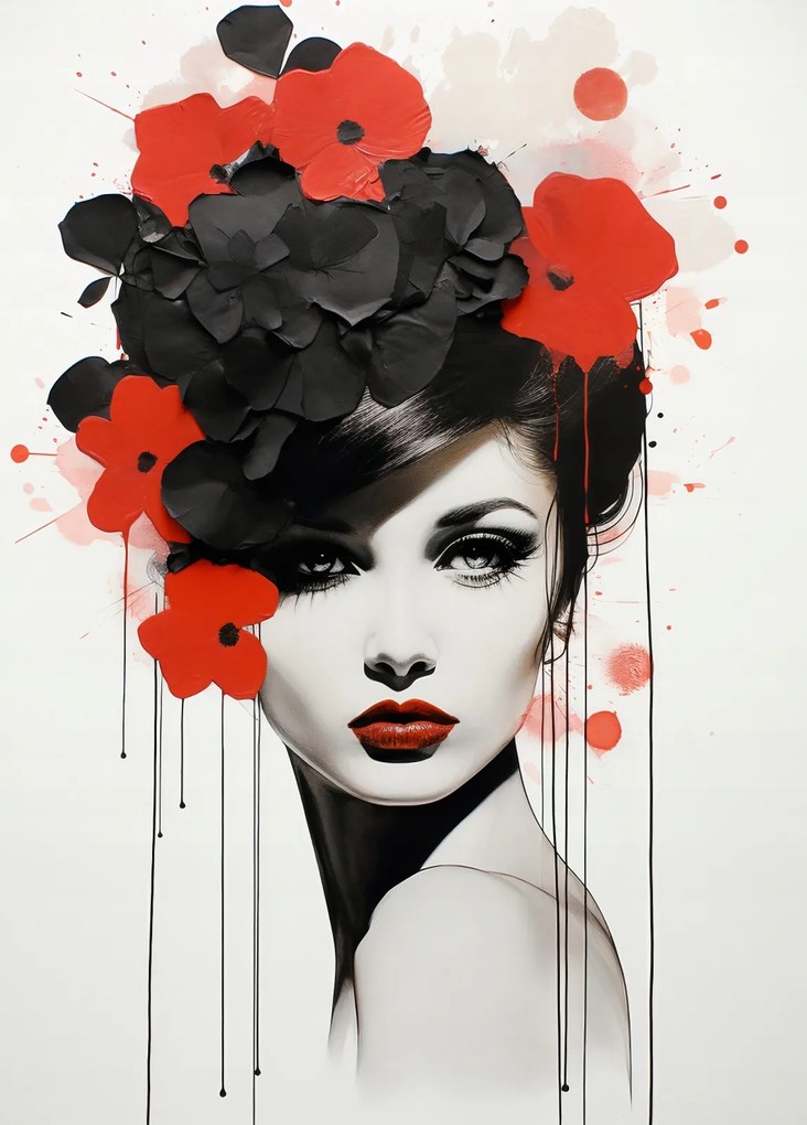 Poszter 39,5x55cm Virágos szenvedély