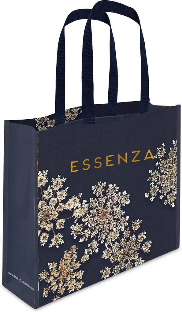Essenza Home Lauren bevásárló táska kék 42x12x35 cm
