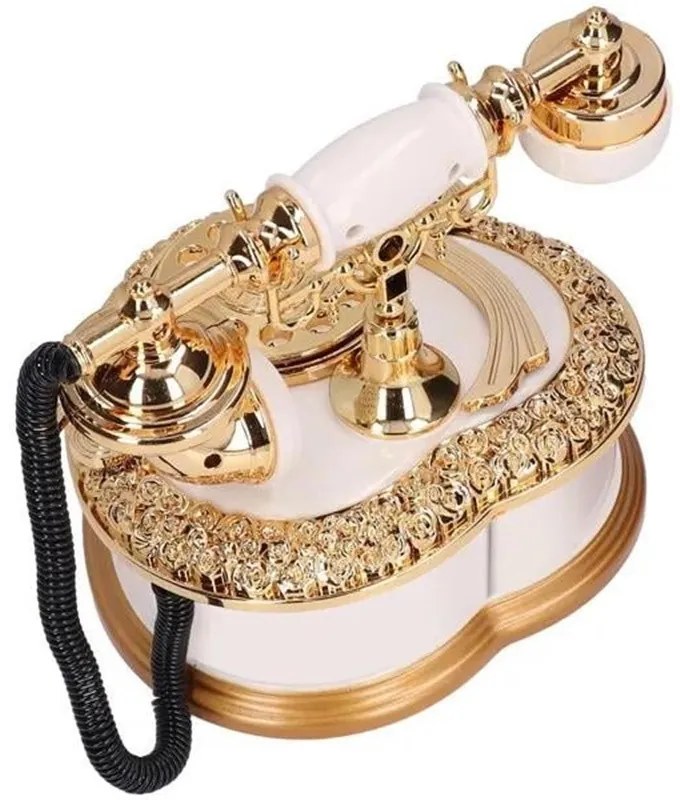 Vintage Szív Alakú Retro Luxus Telefon Zenedoboz Ékszertartó Doboz Tökéletes ajándék Karácsonyra