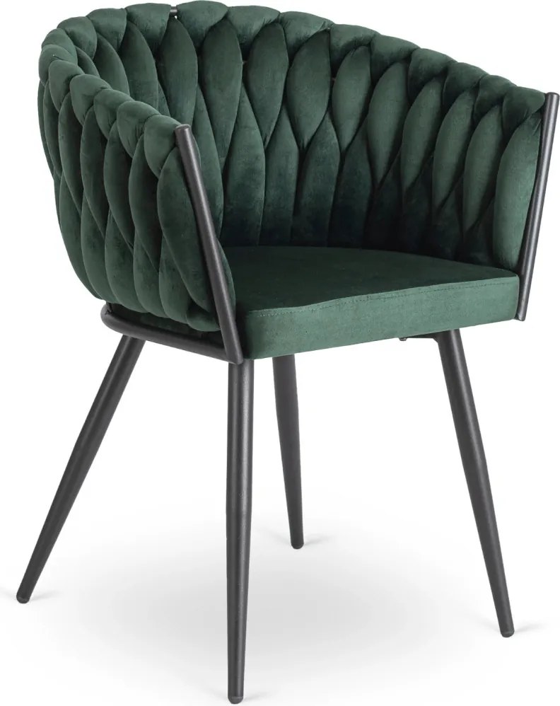 Zöld Bársony Étkezőszék ELENA