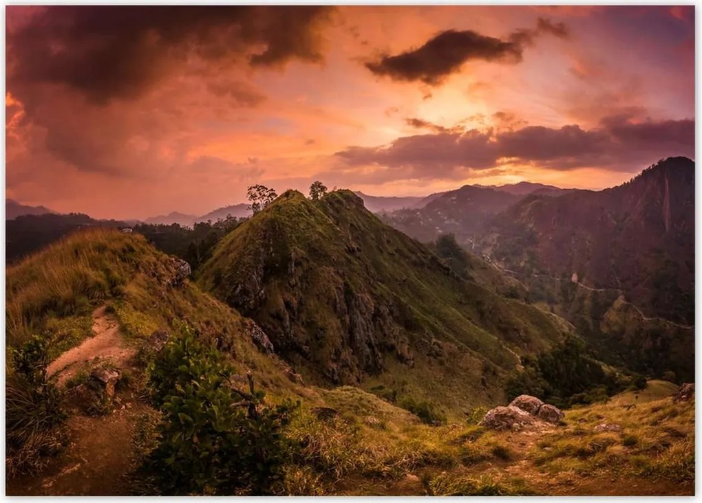 Poszterek 70x50 Tájkép hegyekkel Tájkép