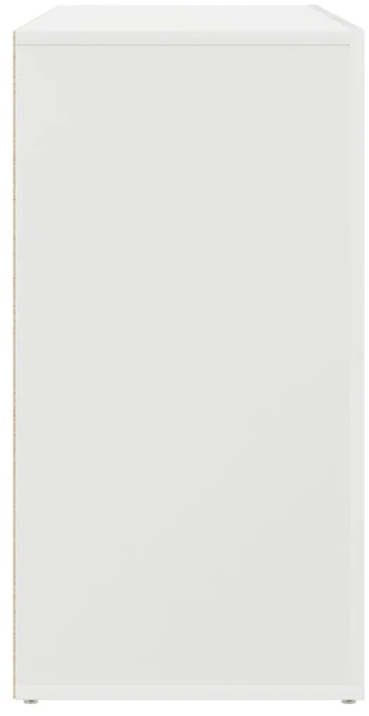 Fehér Oldalszekrény Fehér Fa 120 x 36 x 69 cm Tárolás