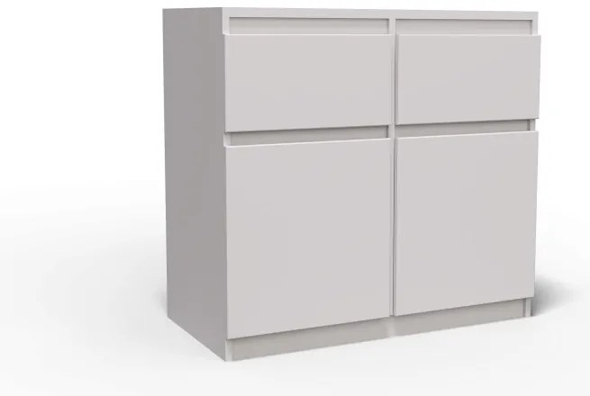 Washington 2S2F Komód Fehér