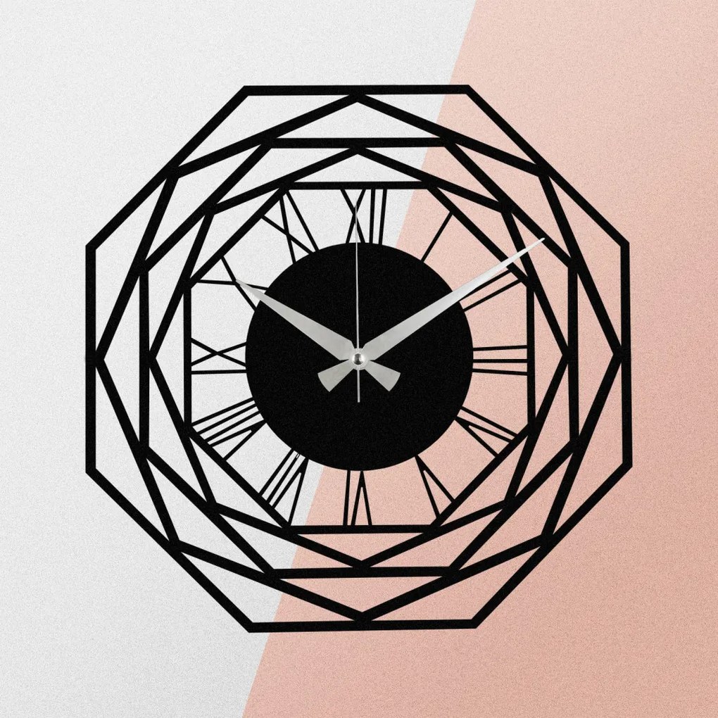 Enzoclock fém falióra, 48×48 cm – S012