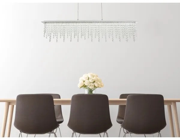 Globo 68405-24H - LED Dimmelhető kristály csillár zsinóron LED/24W/230V + távirányító