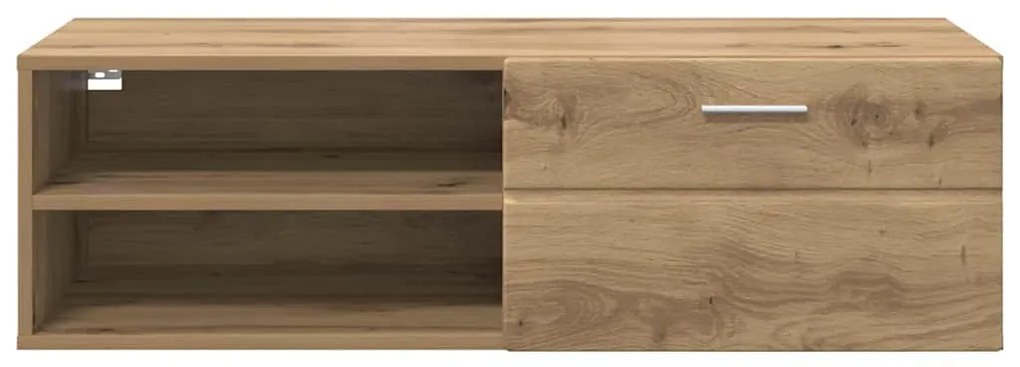 TV szekrény fiókkal kézműves tölgy 100.5 x 39 x 30 cm Faanyag