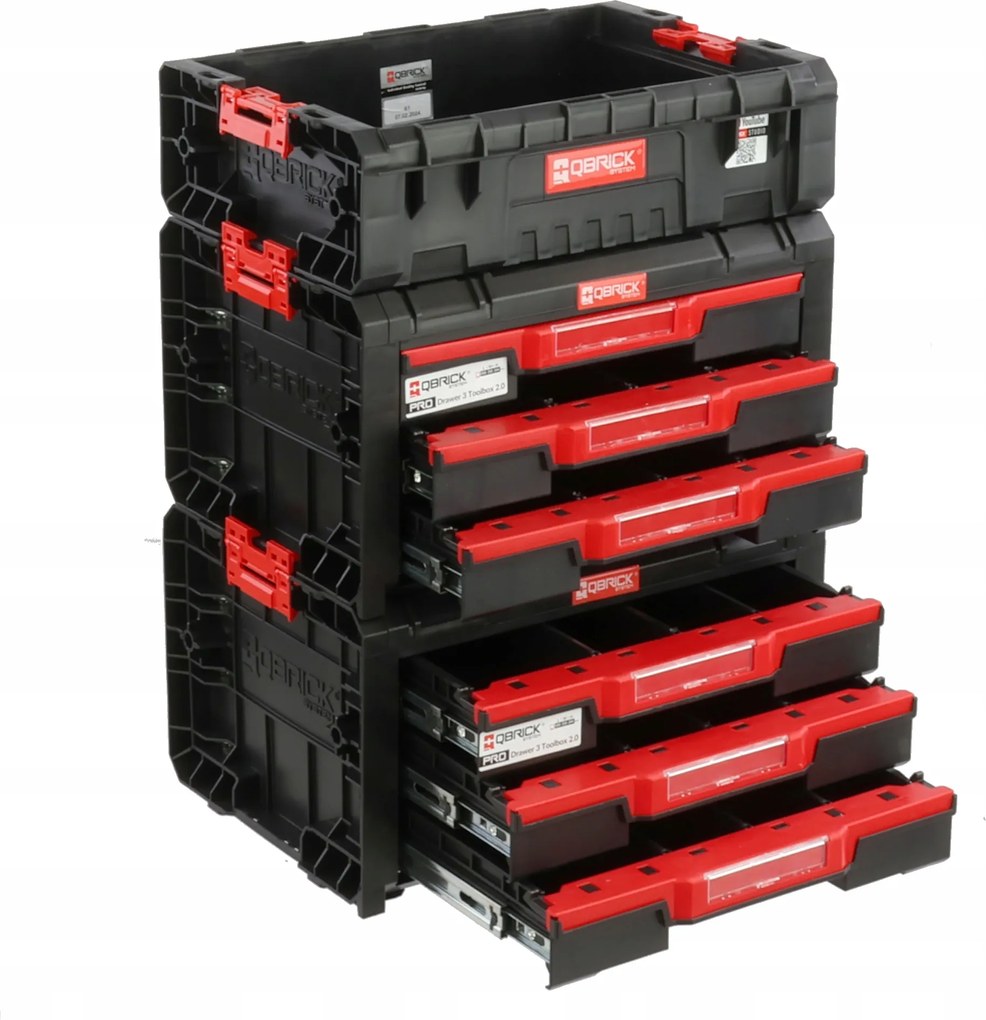 Szerszámtartó 2x fiókos láda H 62 cm Pro műhely modul