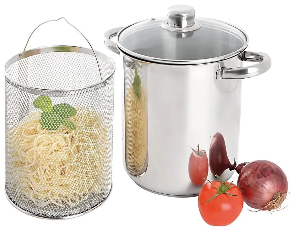 Indukciós tűzhelyhez alkalmas rozsdamentes acél edény 4 l Anett – Orion