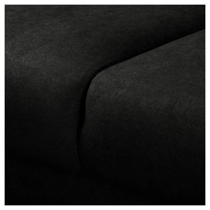 Fekete sarokkanapé (bal oldali) Beata – Ropez