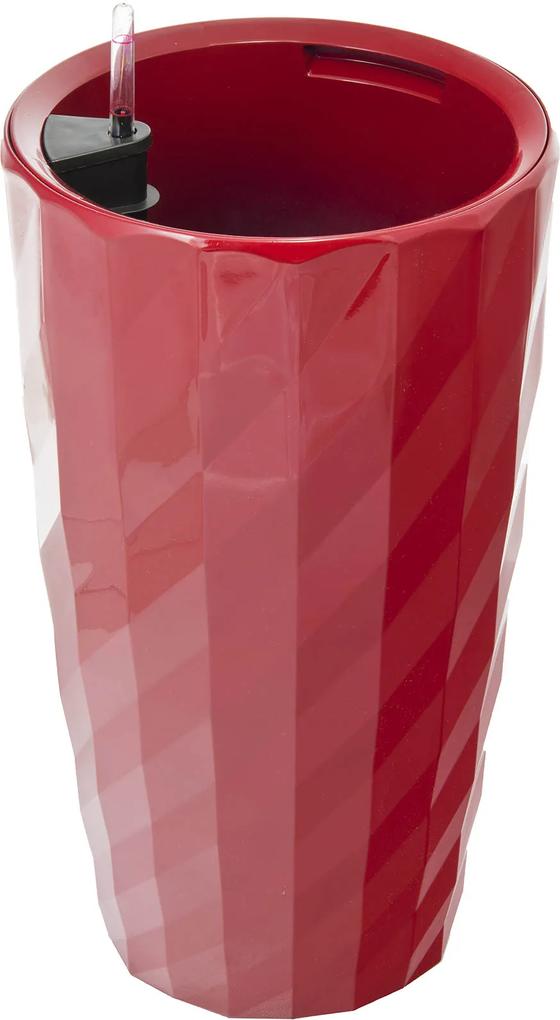 G21 Diamant önöntöző kaspó, piros, 57 cm
