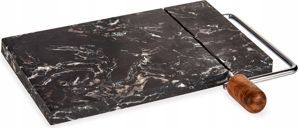 Sajtvágó Deszka Márvány Sajtokhoz Kő Guillotine 24x21 Fekete