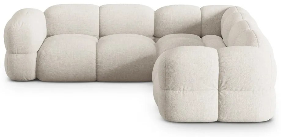 Bézs sarokkanapé Loretto – Cosmopolitan Design