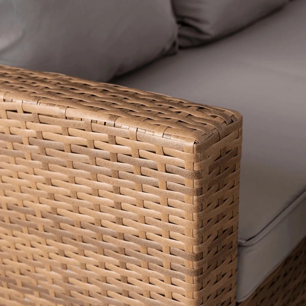 COMODO kerti bútor szett barna/szürke