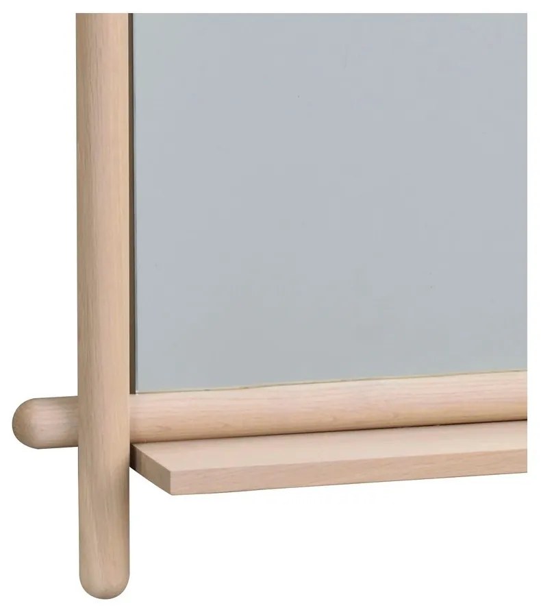 Fali tükör polccal és fa kerettel 52x74 cm Milford - Rowico