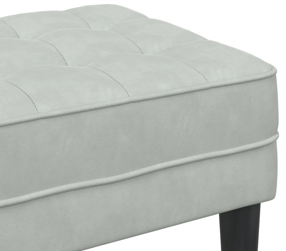 Pad Világosszürke 113 cm Velúr