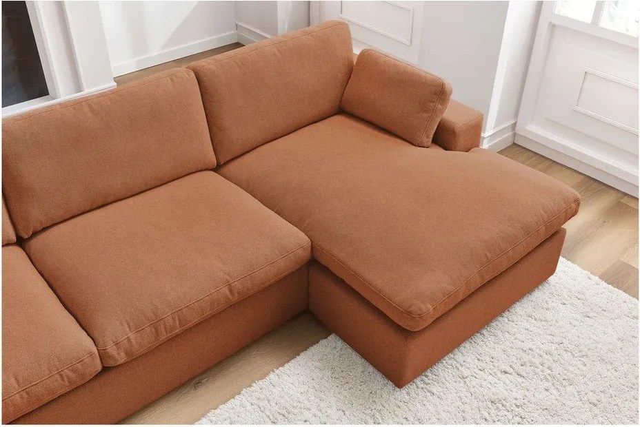 Narancssárga sarokkanapé Belair – Bobochic Paris