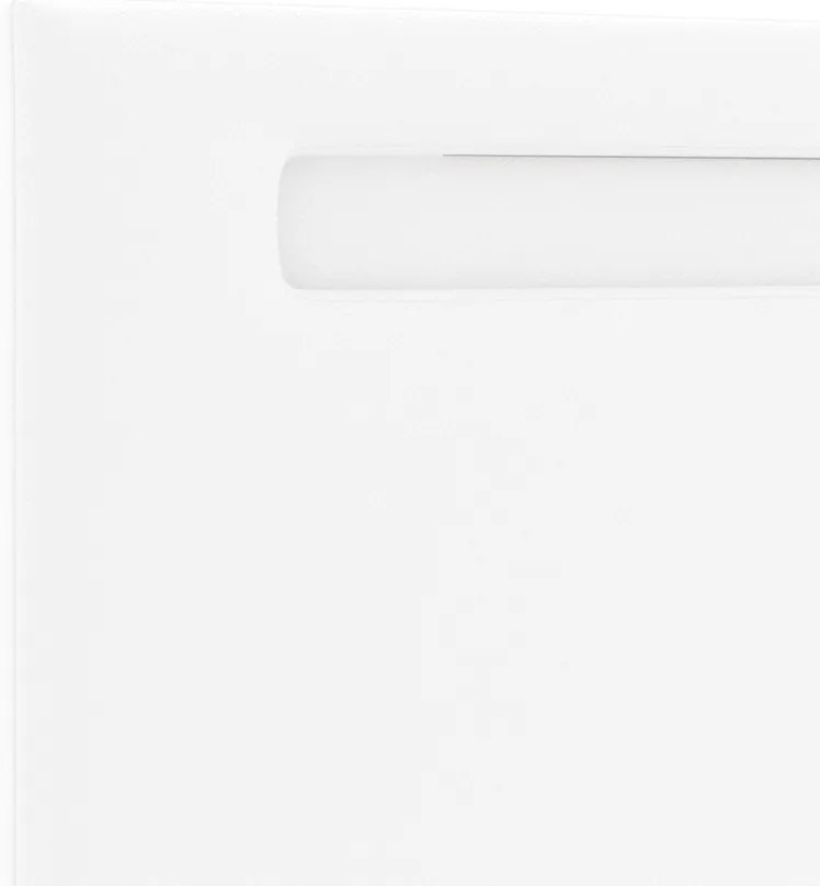 Fejtámla Egyszerű Design Tiszta Fehér 160 cm Műbőr