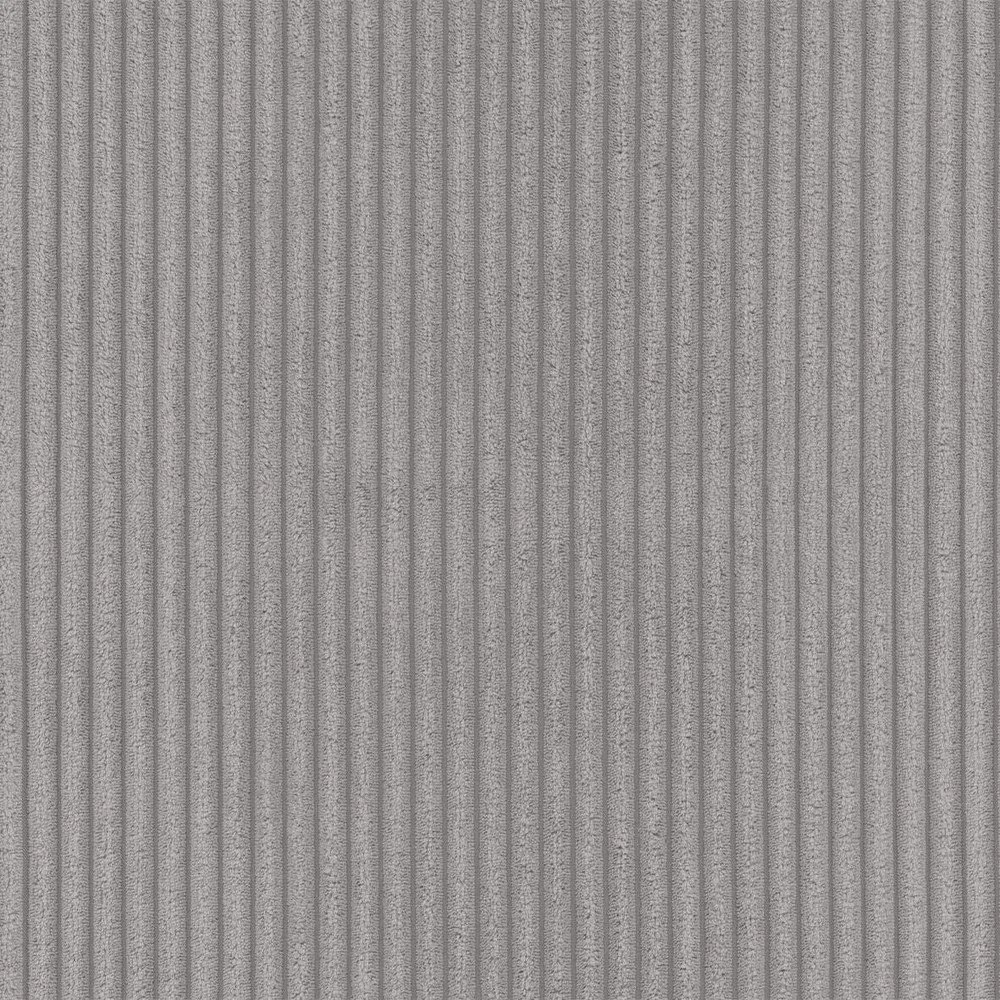 Világosszürke kordbársony sarokkanapé (jobb oldali-heverő résszel) Merid – Ropez