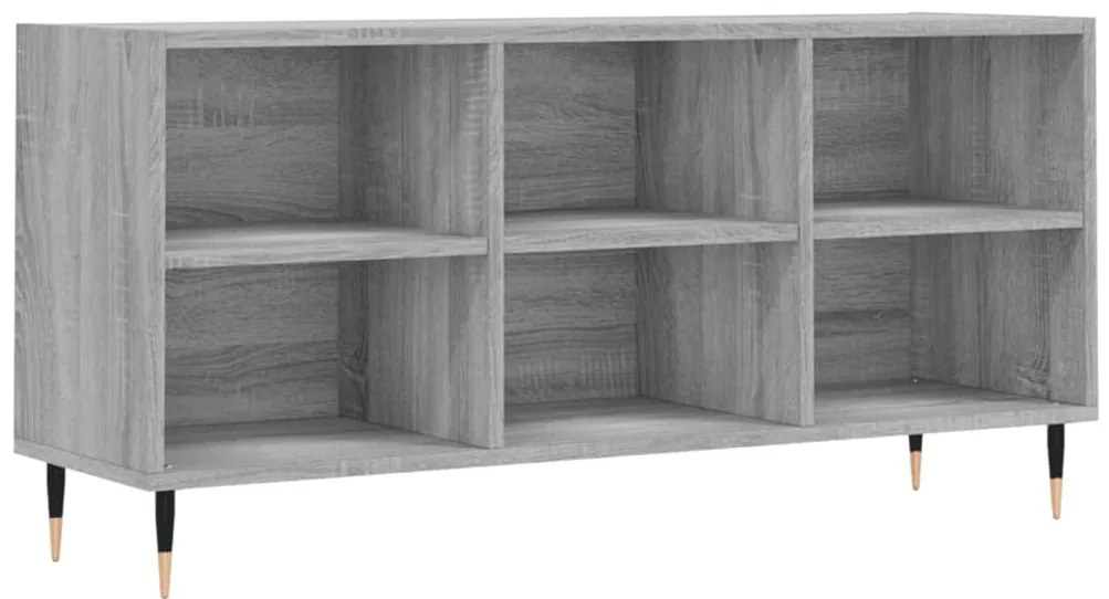 szürke sonoma színű szerelt fa TV-szekrény 103,5x30x50 cm