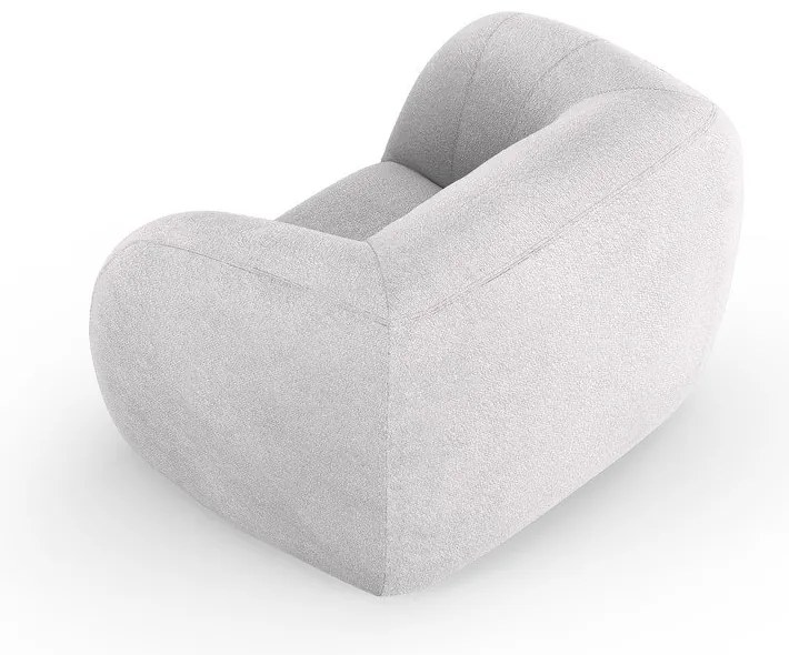 Világosszürke buklé fotel Essen – Cosmopolitan Design