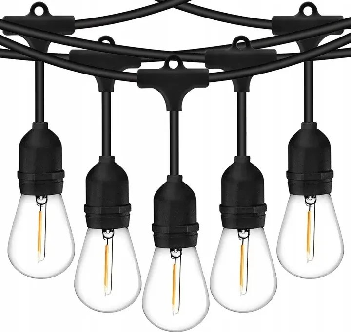 Girland Kerti Fényfüzér Led karácsonyfa fényfüzér 20 meleg fehér 10m PO-1305