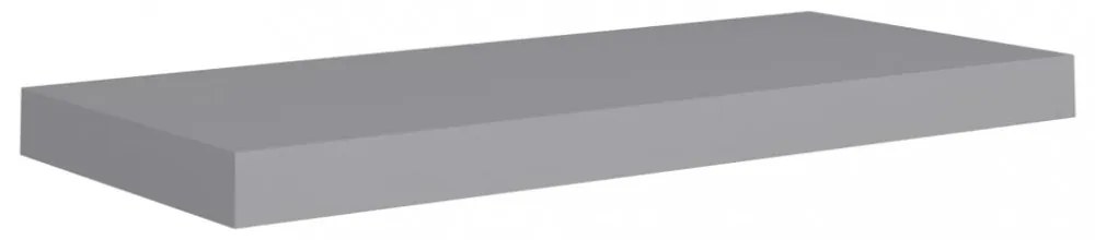 szürke MDF lebegő fali polc 60 x 23,5 x 3,8 cm