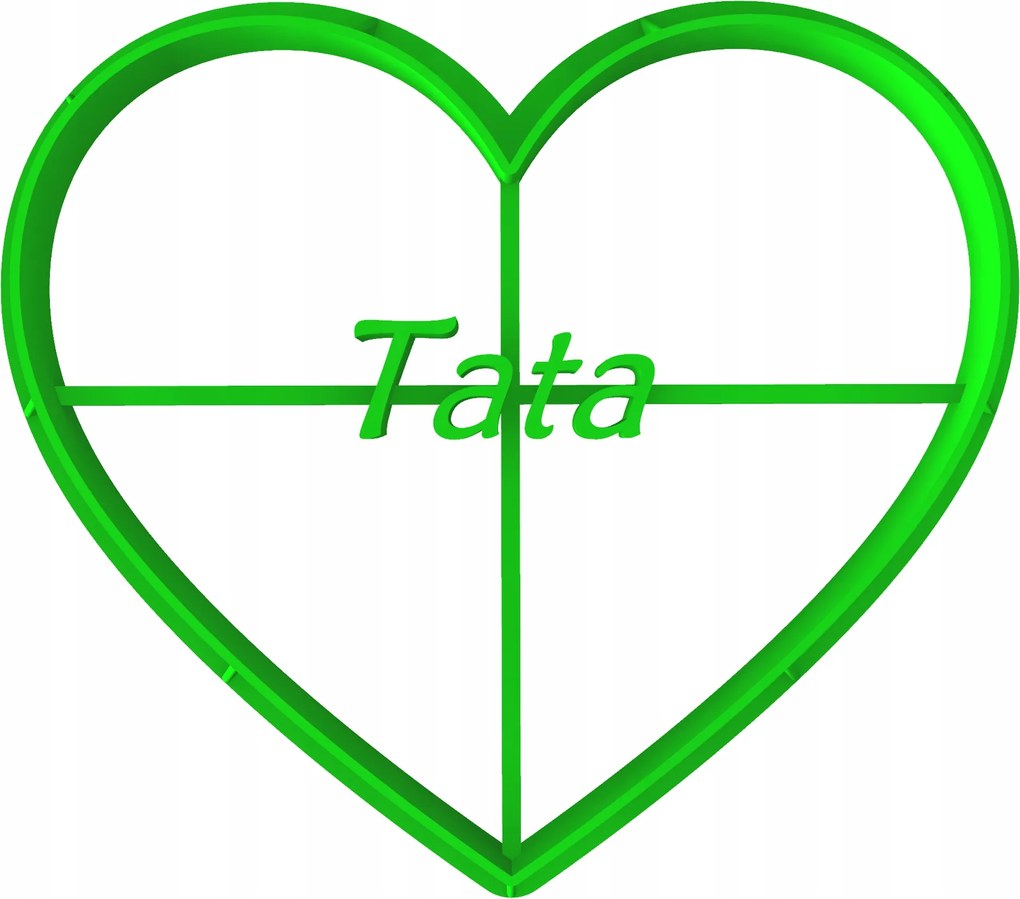 Forma Lyukasztó Mézeskalács kiszúró Apák Napja Apa Szív Felirat Apa 8cm