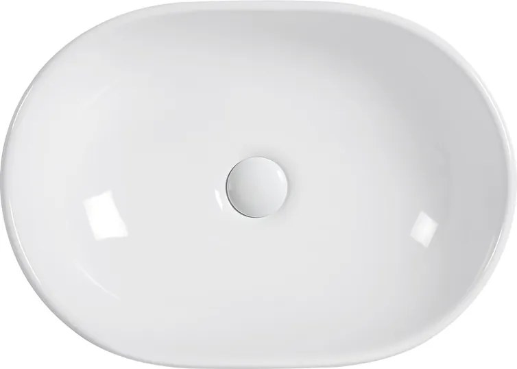Erga Della, pultra szerelhető mosdó 475x340x140 mm, fényes fehér, ERG-V03-DELLA48-WH