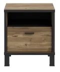 OREN éjjeli szekrény barna/fekete