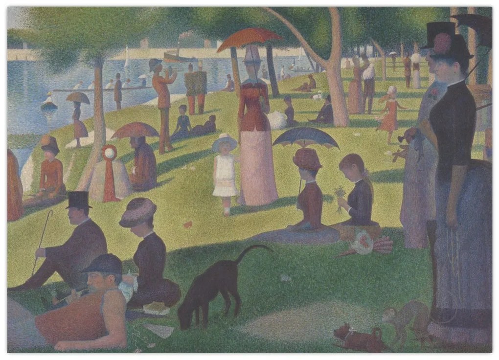 Kép - Georges Seurat, A Sunday on La Grande Jatte, reprodukciók (70x50 cm)