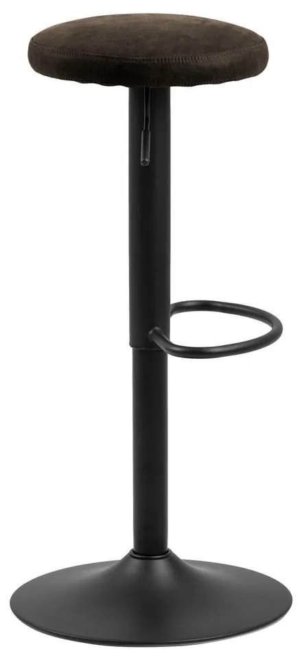 Szürke kárpitozott állítható magasságú bárszék (ülésmagasság 62 cm) Finch – Actona