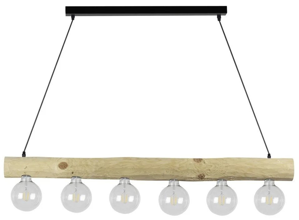 Spot-Light 69860604 - TRABO 6xE27/60W/230V mennyezeti lámpa kábellel