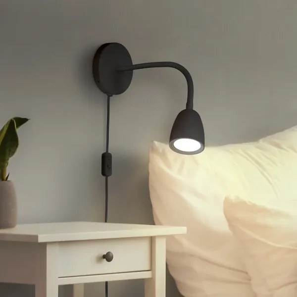 Solight WO54-B - LED Dimmelhető fali kislámpa LED/4W/230V fekete