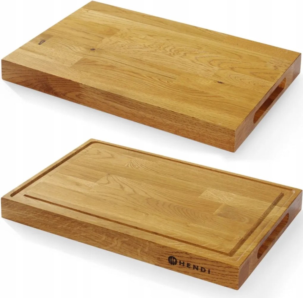 Tálaló deszka ételtálca Tölgy 42x28cm vastagság 4cm