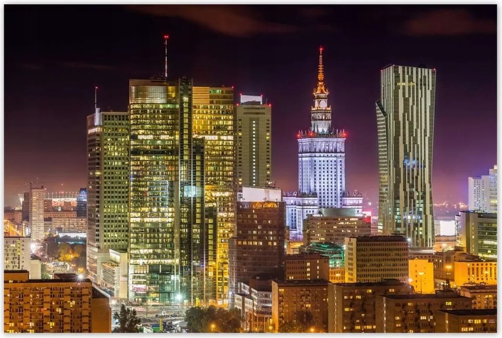 Poszterek 120x80 Város éjszaka