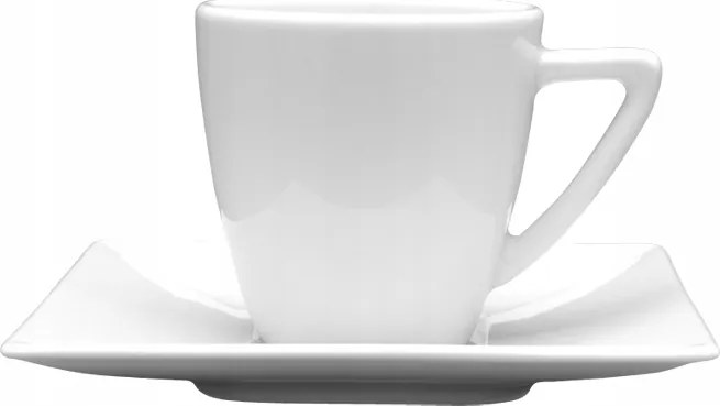 Lubiana Classic Espresso Csésze Alátéttel, Fehér, 70 ml/11 cm