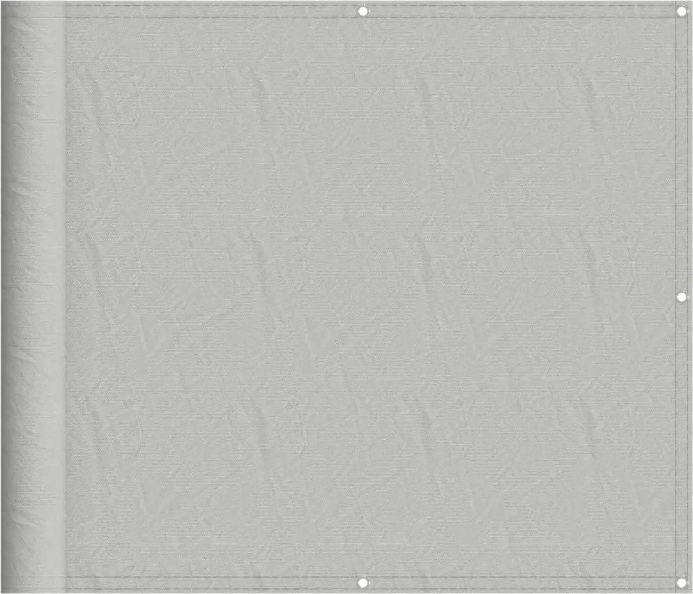 vidaXL világosszürke 100% oxford poliészter erkélyparaván 90 x 600 cm