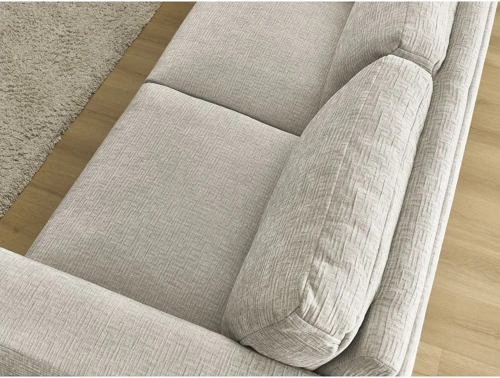 Bézs zsenília kinyitható kanapé mindennapos alvásra 240 cm Hugo – Bobochic Paris