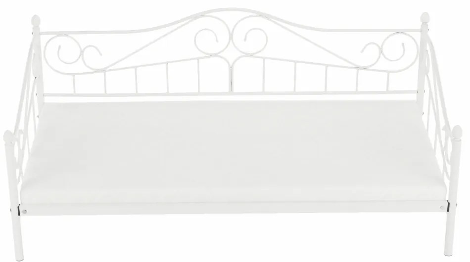 Egyszemélyes ágy 90 cm Danina (fehér) (ágyráccsal). 1016020