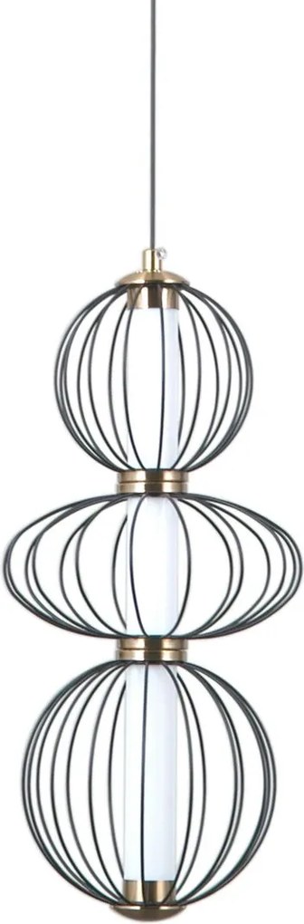 Italux modern függeszték rabel matt fekete itxpnd-344221-3v-bk