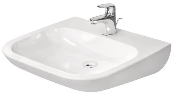 Duravit 23136000002 - D-CODE függesztett mosdó 60x55 cm kerámia/fényes fehér
