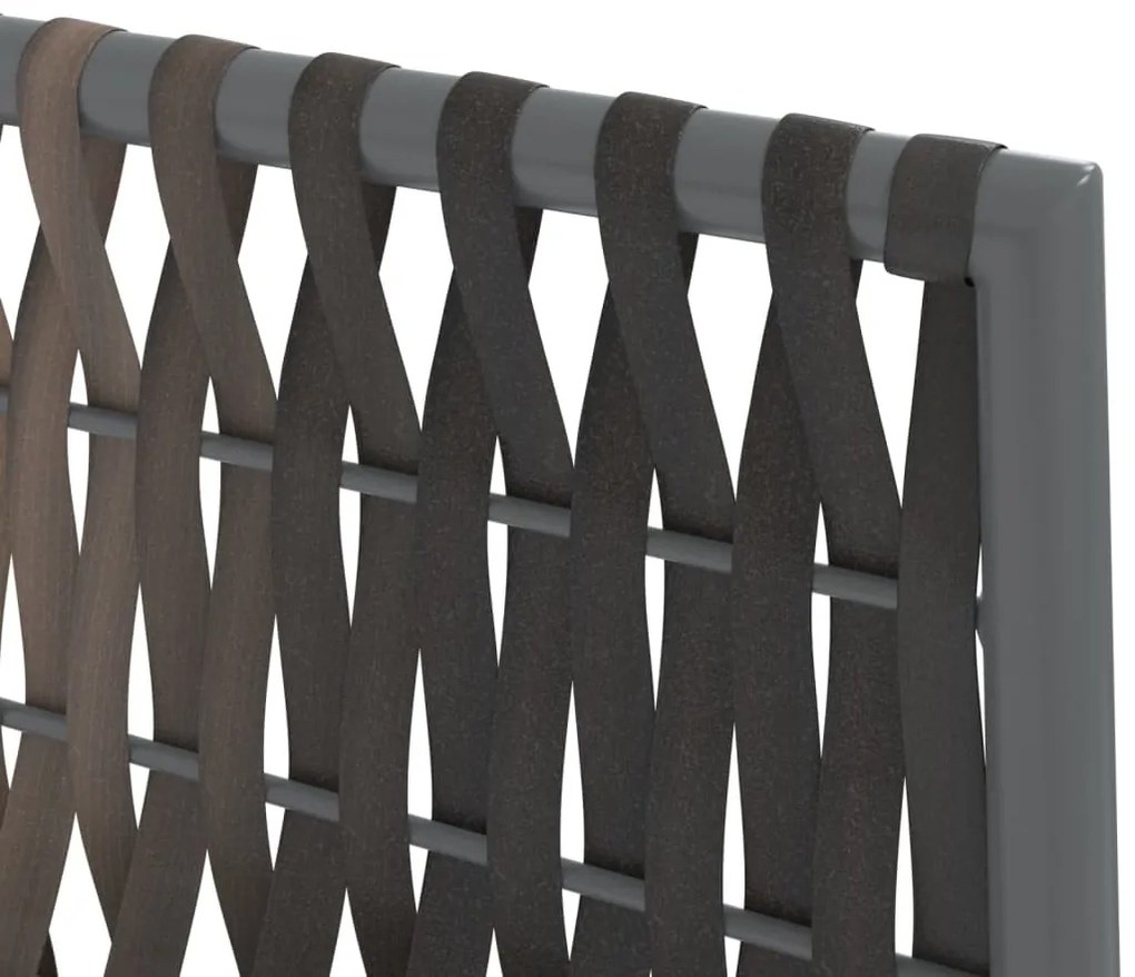 vidaXL 9 részes polyrattan és acél kerti étkezőgarnitúra párnával