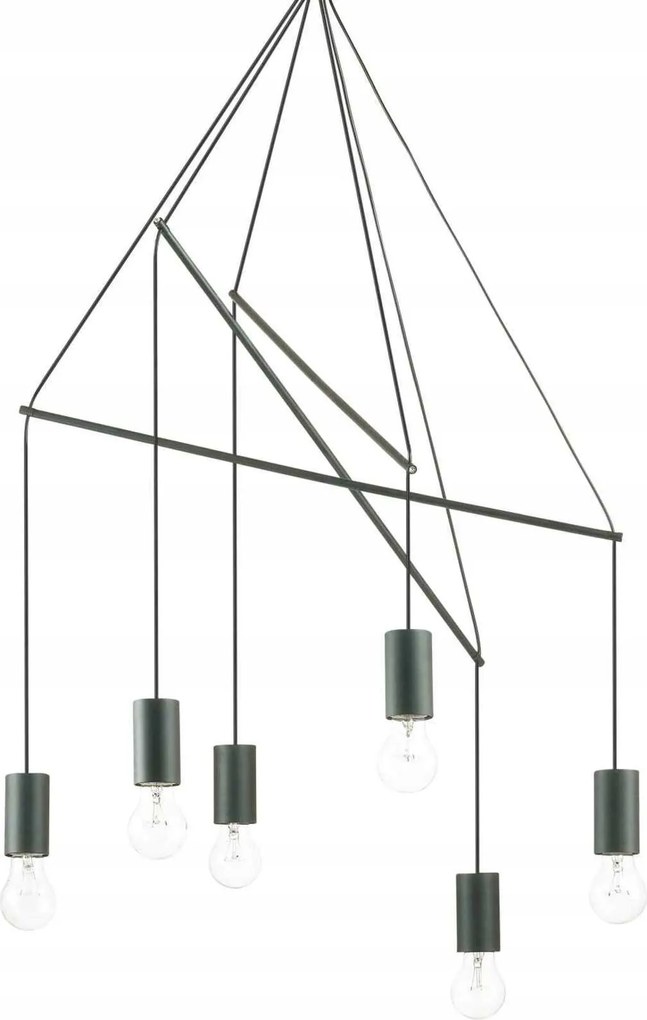 Ideal Lux Pop SP6 nero 158815 fekete függeszték 54cm
