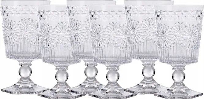 6 Db-os Átlátszó Akril Pohár Szett 320 ml