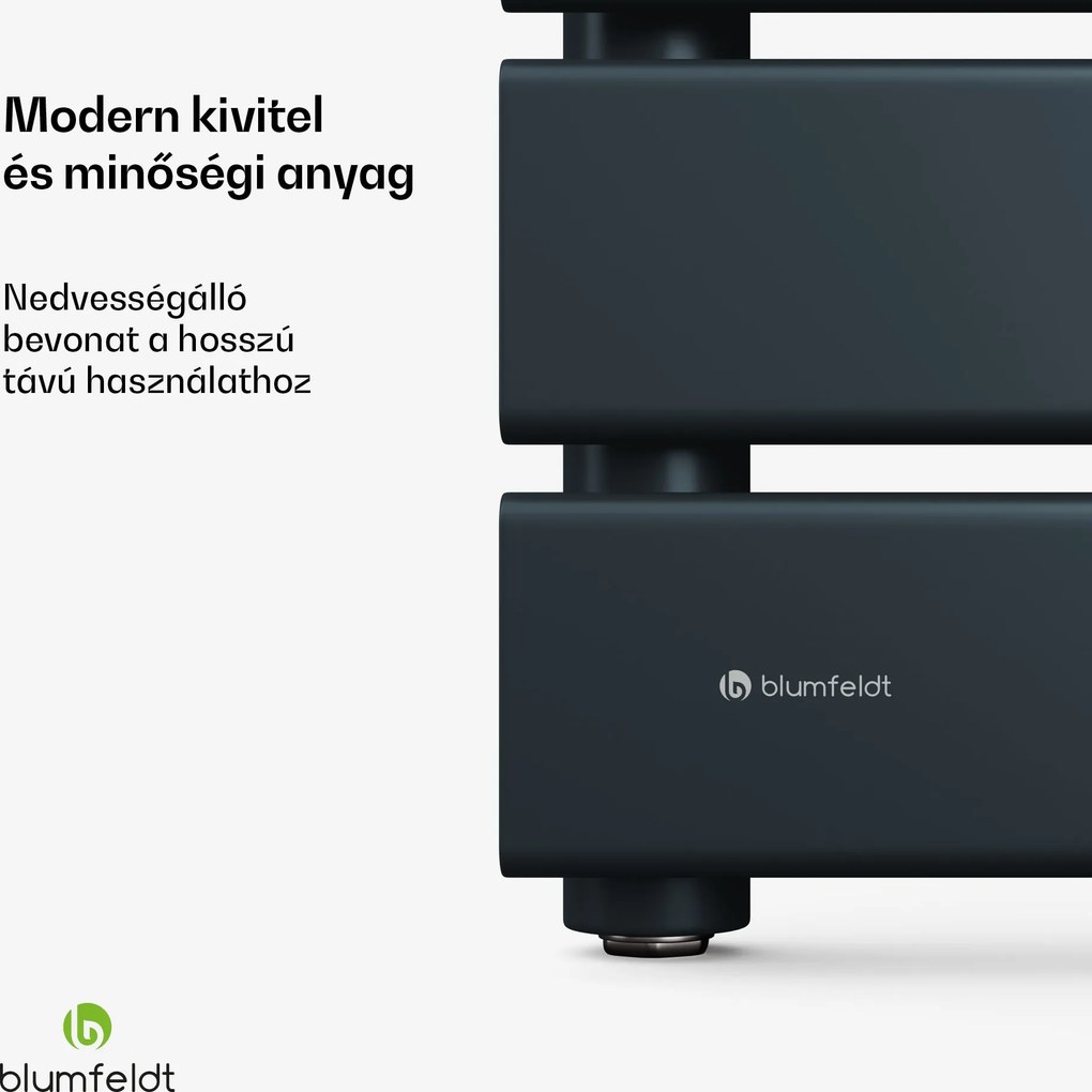 Blumfeldt Fairmont radiátor, 60 x 180 cm, falra szerelhető, modern kivitel, meleg víz