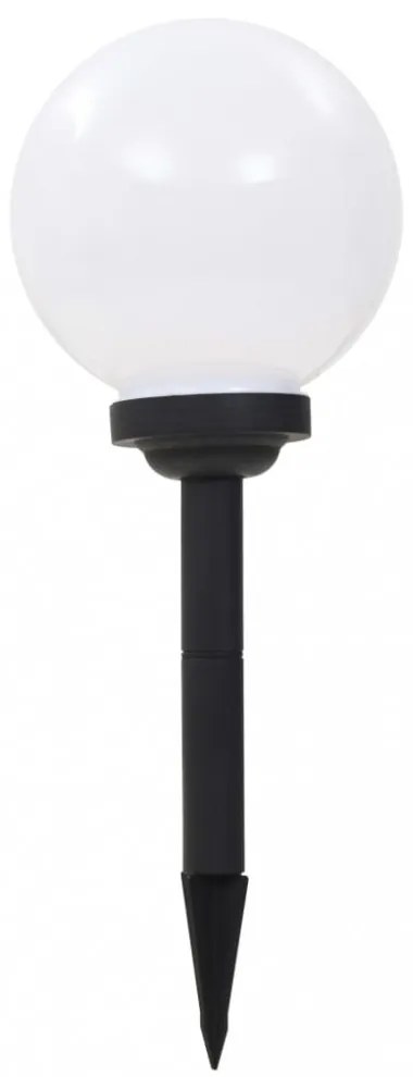 3 db napelemes kültéri LED gömblámpa, 20 cm RGB