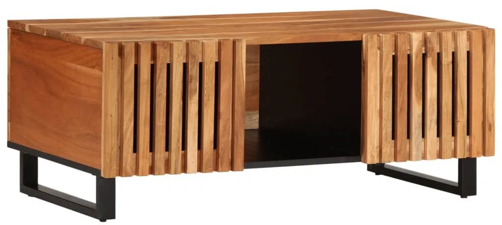 Tömör akácfa dohányzóasztal 100 x 55 x 40 cm