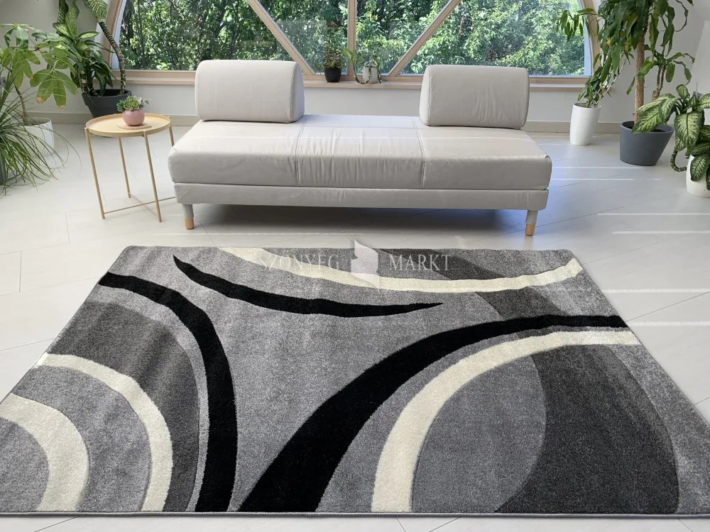 Comfort 4791 szürke modern szőnyeg 60 cm-es szett