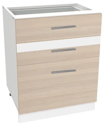 Salandra háromfiókos alsó konyhaszekrény IC 60 Cappuccino N